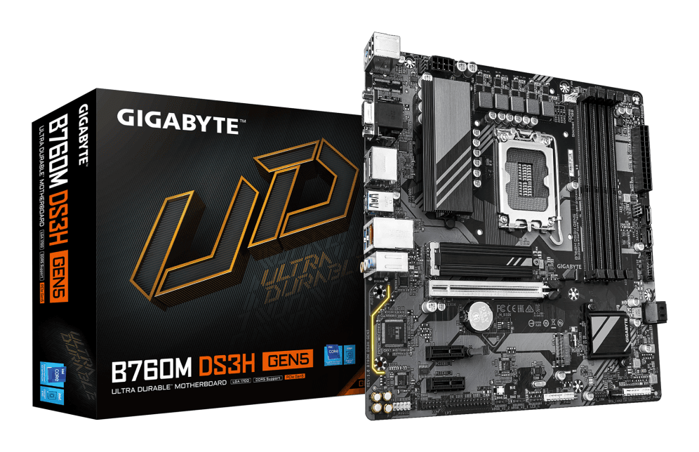 Placa Base Gigabyte B760M DS3H GEN 5 4xDDR5 miniatura 2