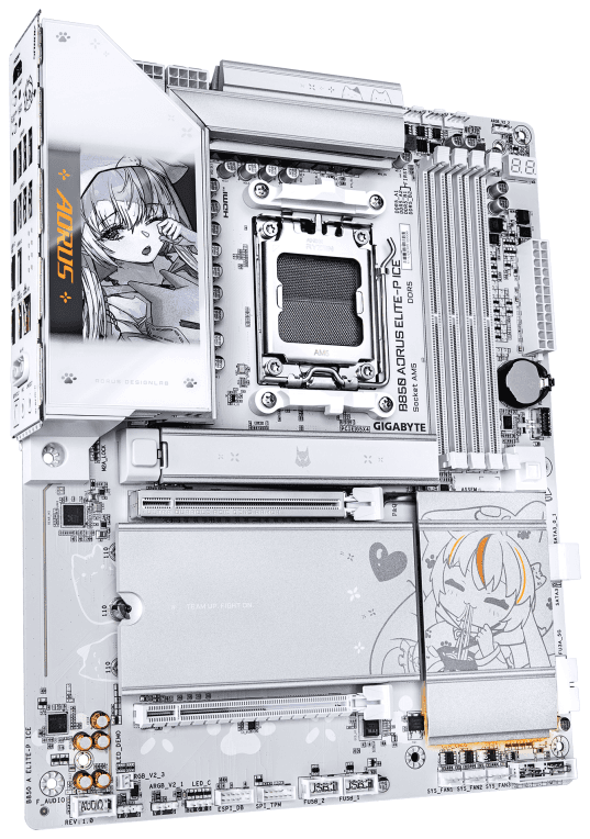 PLACA BASE GIGABYTE B850 A ELITE-P ICE  AM5 DDR5 miniatura 4