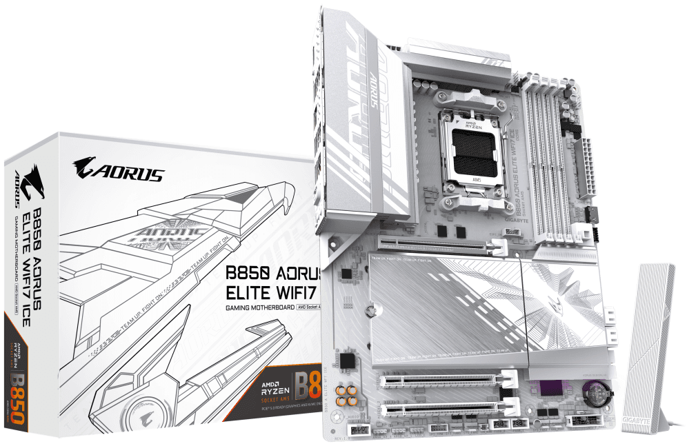 PLACA BASE GIGABYTE B850 A ELITE WF7 ICE 1.0 — imagen 1