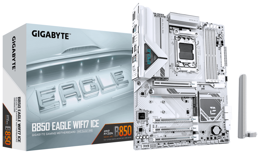 PLACA BASE GIGABYTE B850 EAGLE WF7 ICE 1.0 — imagen 1