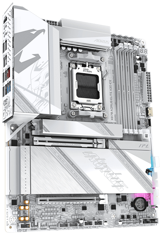 PLACA BASE GIGABYTE X870 A ELITE X ICE AM5 DDR5 miniatura 4