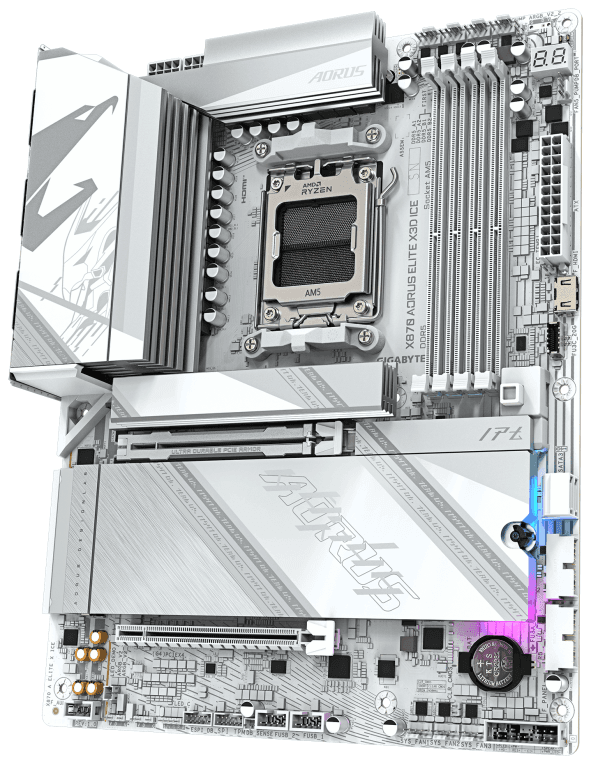 PLACA BASE GIGABYTE X870 A ELITE X ICE AM5 DDR5 miniatura 5