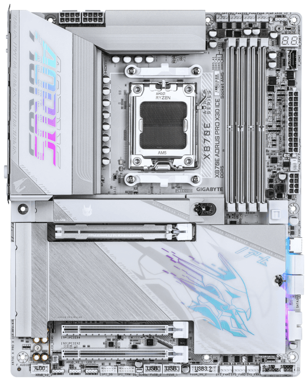 PLACA BASE GIGABYTE X870E A PRO X ICE AM5 DDR5 miniatura 3