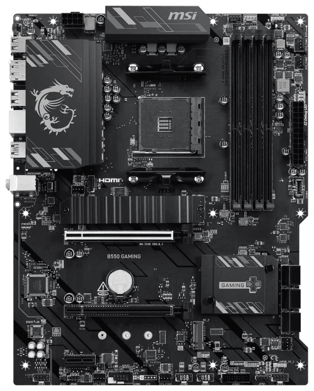 PLACA BASE MSI B550 GAMING AM4 DDR4 miniatura 2