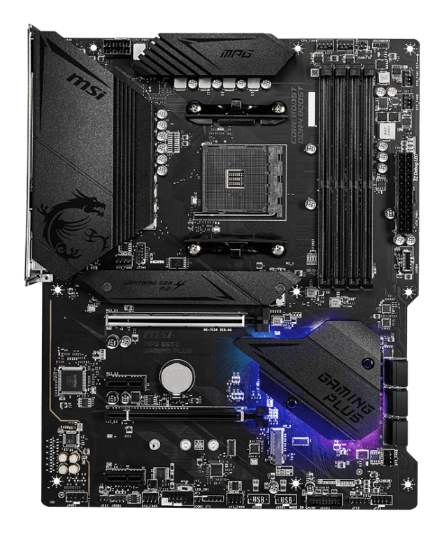 Placa Base MSI B550 Gaming Plus AM4 ATX 4xDDR4 miniatura 3