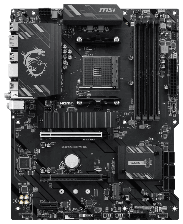 PLACA BASE MSI B550 GAMING WIFI6E AM4 DDR4 miniatura 3