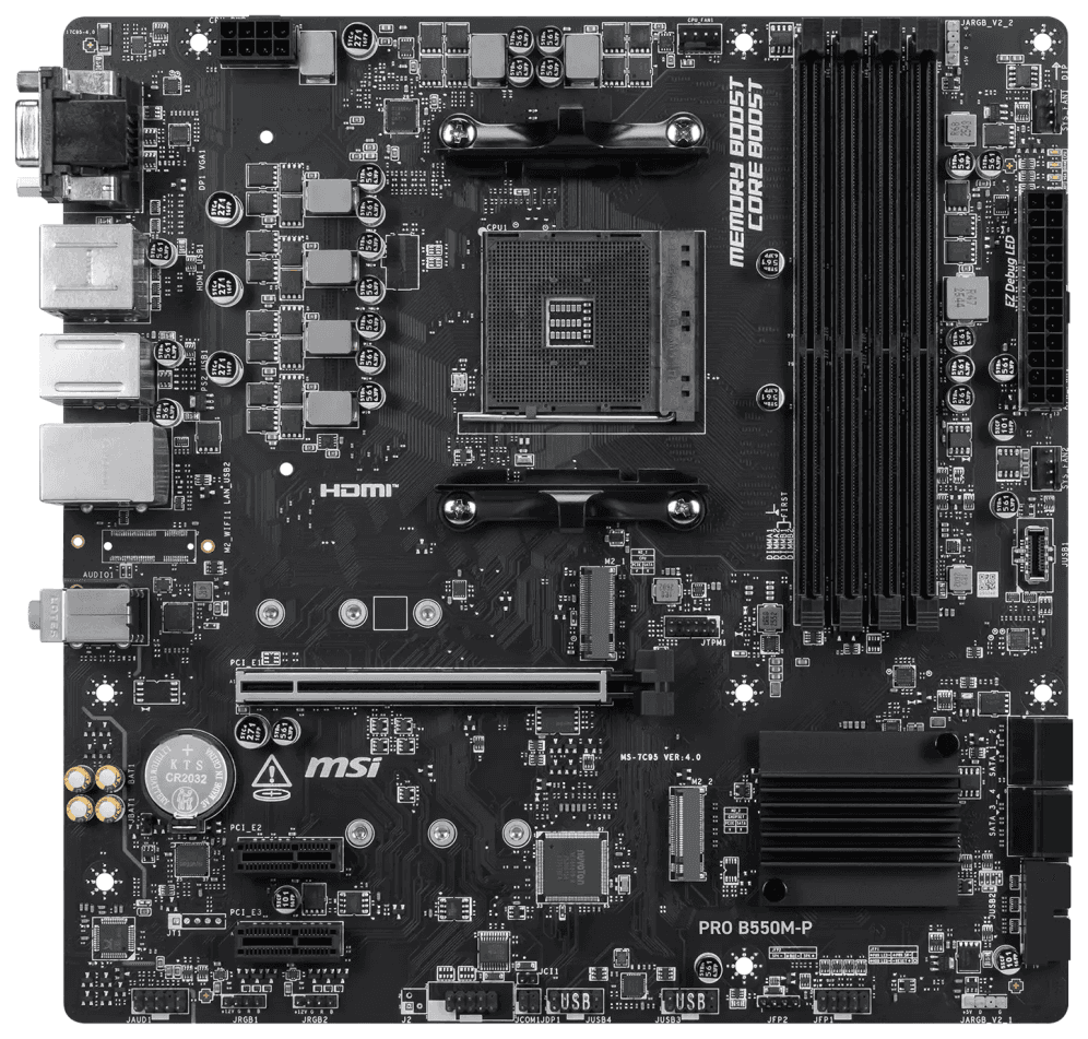 PLACA BASE MSI B550M-P AM4 DDR4 miniatura 3