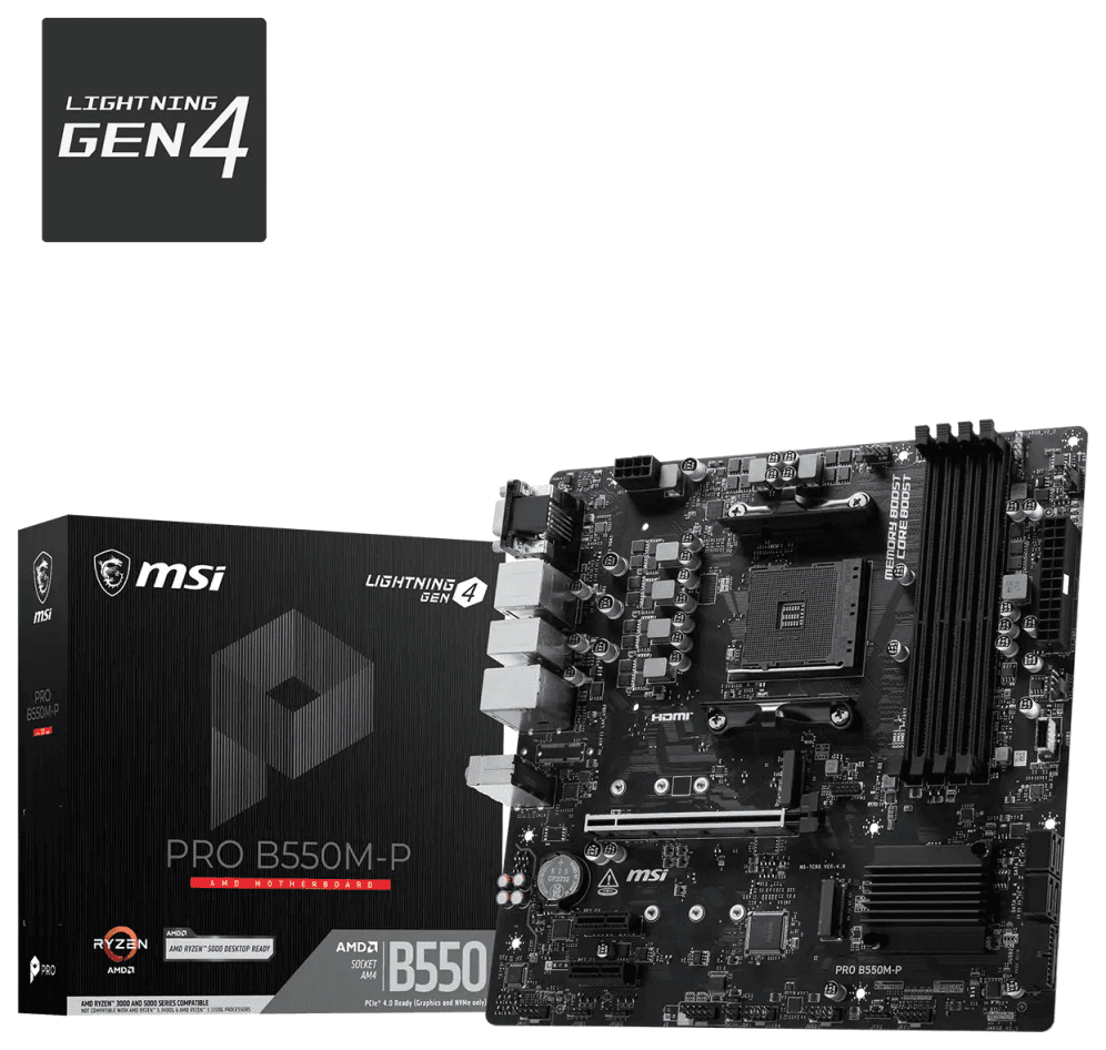 PLACA BASE MSI B550M-P AM4 DDR4 — imagen 1