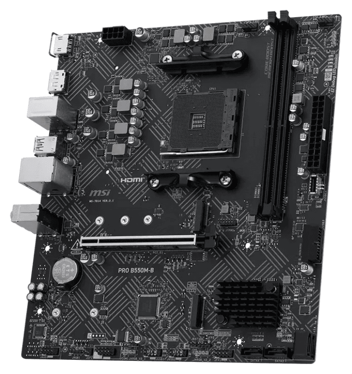 PLACA BASE MSI PRO B550M-B AM4 DDR4 miniatura 4