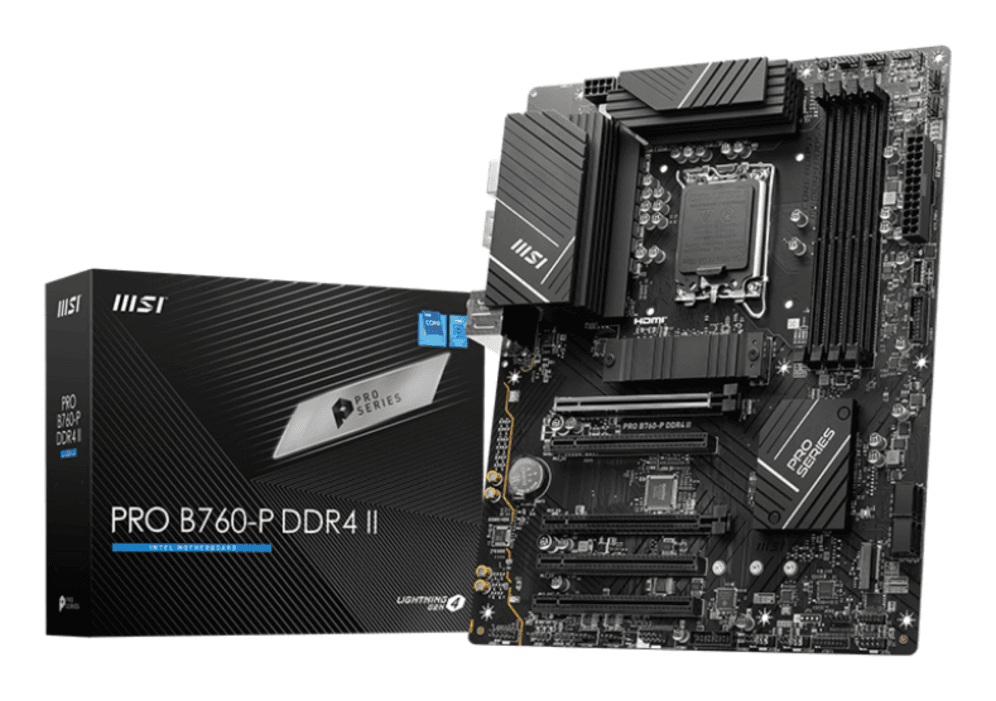 Placa Base MSI PRO B760-P LGA1700 ATX 4xDDR4 miniatura 2