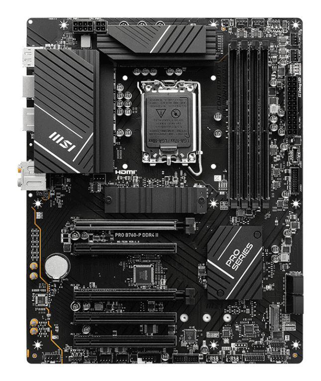 Placa Base MSI PRO B760-P LGA1700 ATX 4xDDR4 miniatura 3