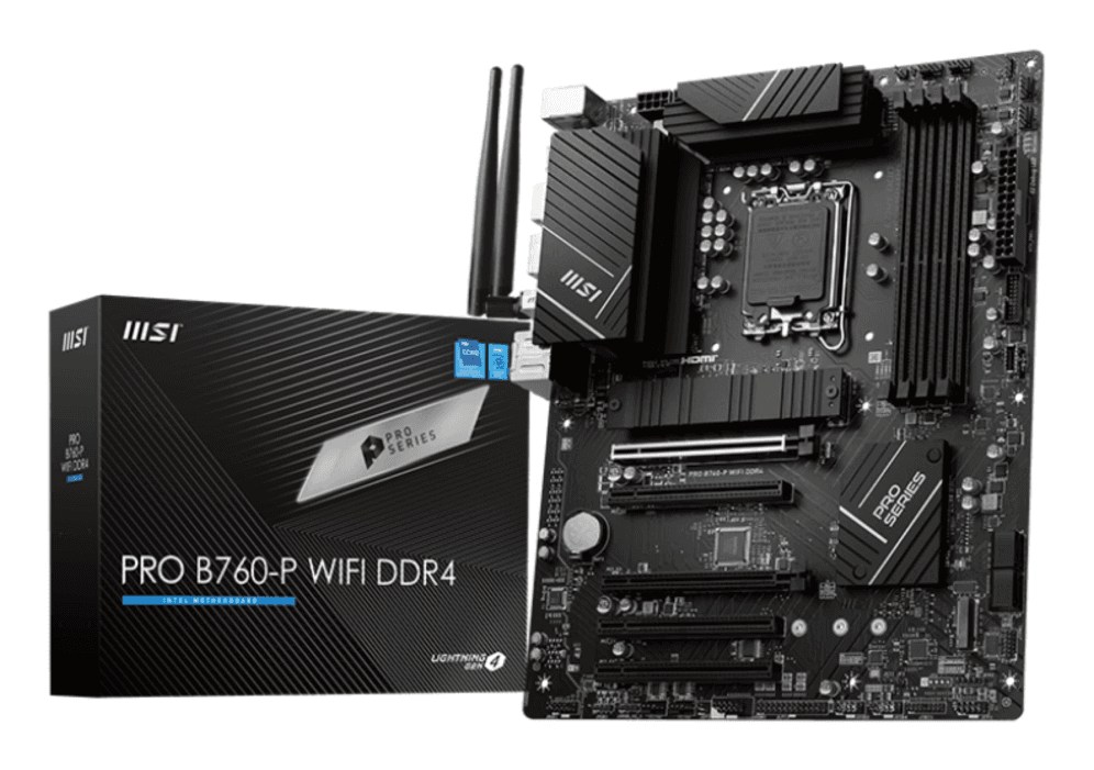 Placa Base MSI Pro B760-P WiFi LGA1700 ATX 4xDDR4 — imagen 1