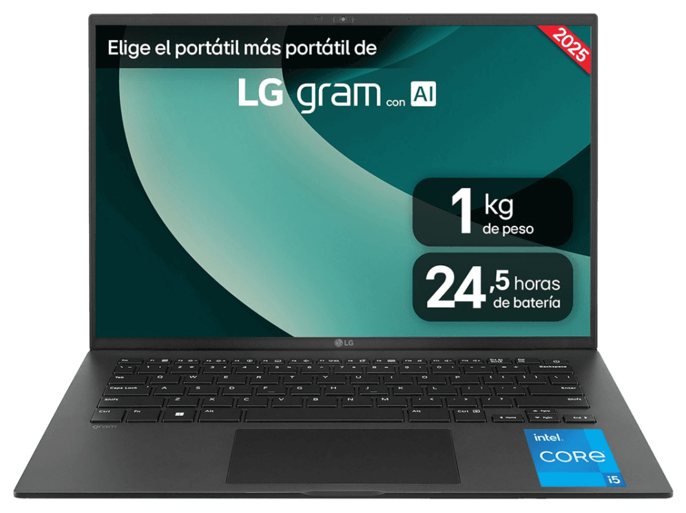 PORTATIL LG GRAM i5-1334U 8GB 256GB 14" FDOS 1 miniatura 2