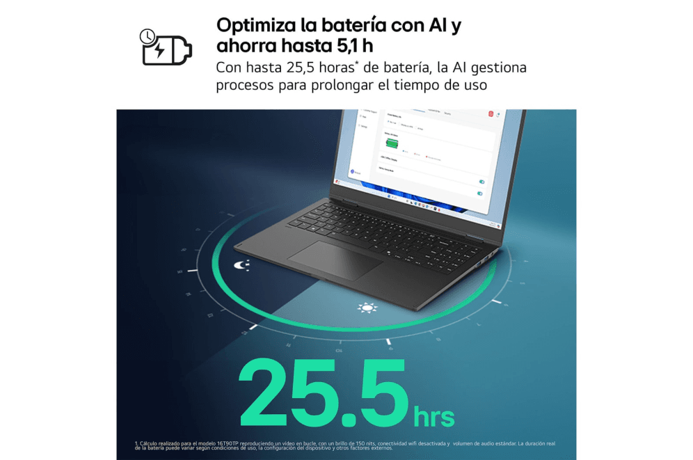 Portátil Lg Gram U9-288V 32Gb 1Tb 16" WQXGA W11H miniatura 5