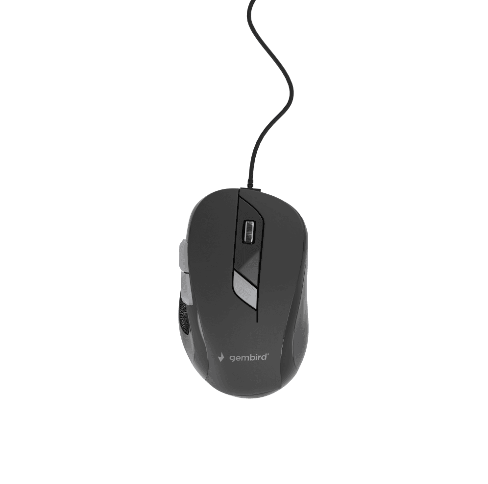 Ratón Gembird MUS-6B-01 Óptico 1000 DPI Negro USB — imagen 1