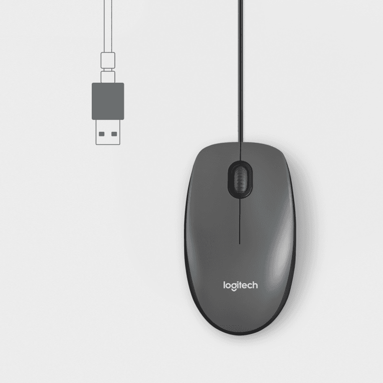 Ratón Logitech M100 Negro USB miniatura 4