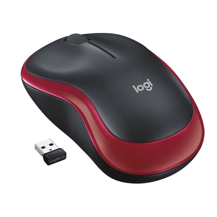 Ratón Logitech M185 Rojo RF Inalámbrico Pilas miniatura 2