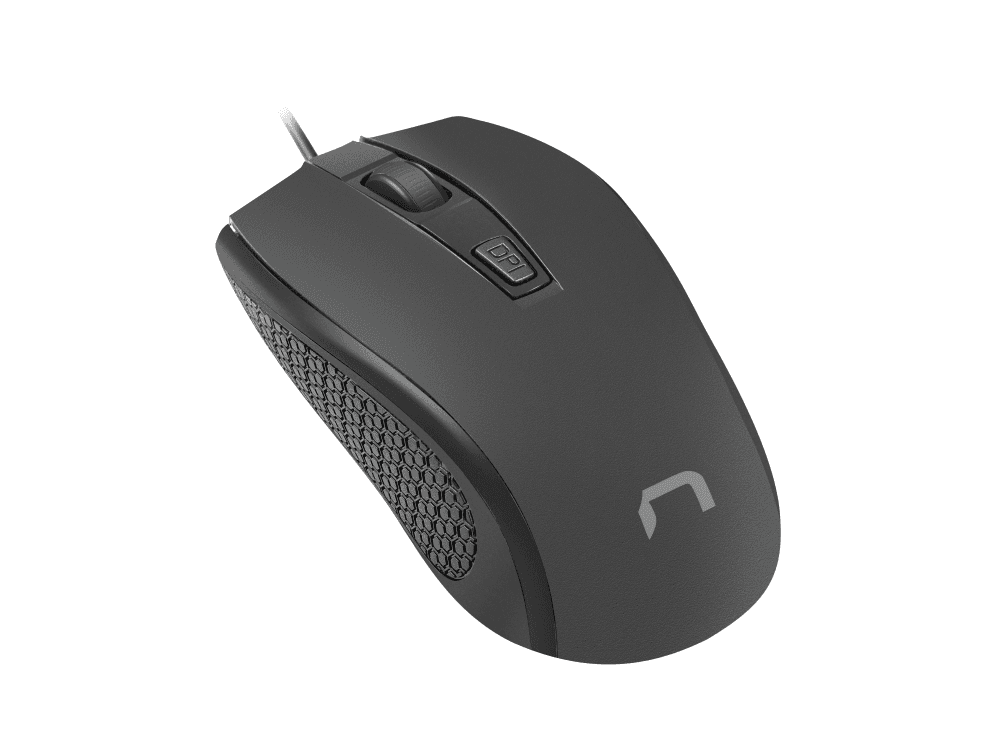 Ratón Natec Hoopoe 2 1600DPI Óptical Negro USB — imagen 1
