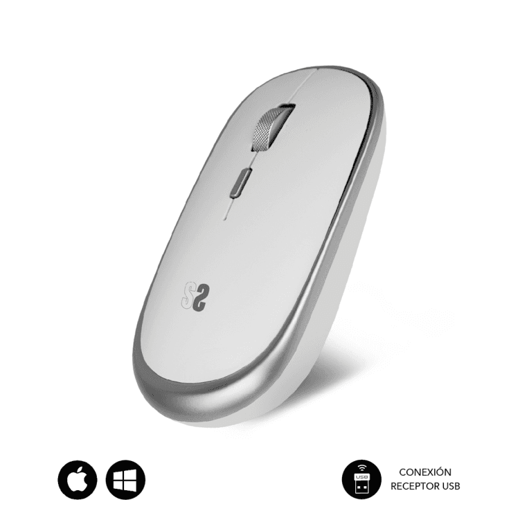 Ratón Subblim Mini Silver RF Inalámbrico Pilas — imagen 1