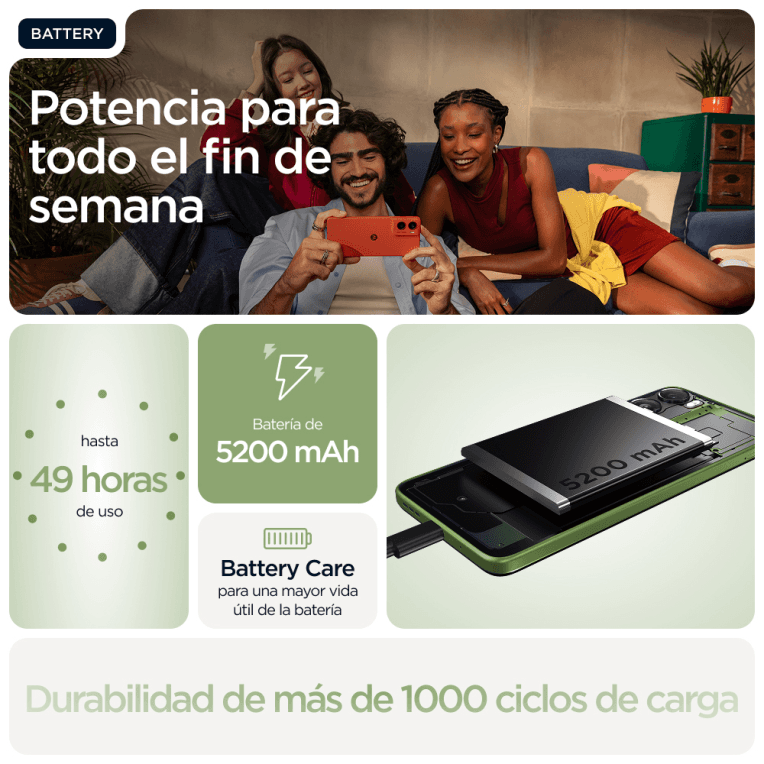 SmartPhone Motorola Moto G06 4GB 256GB Green miniatura 18