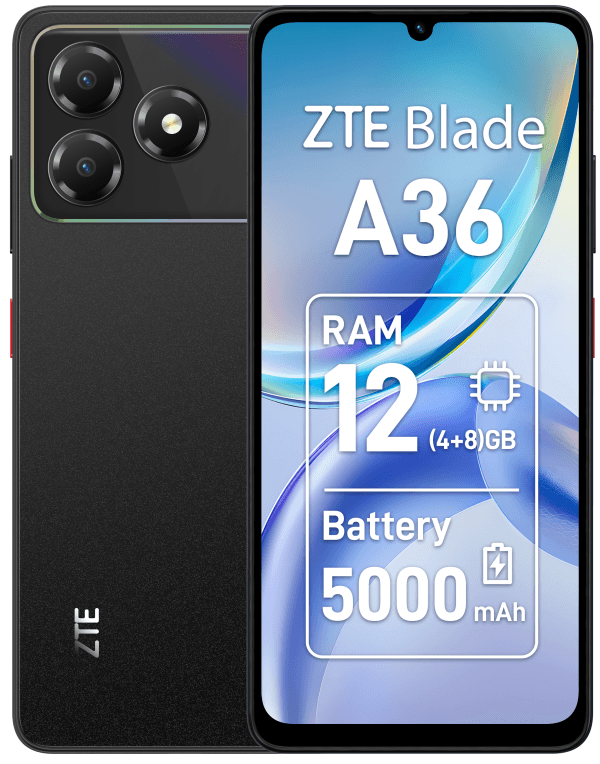 SmartPhone Zte Blade A36 4+8GB/64GB Black — imagen 1