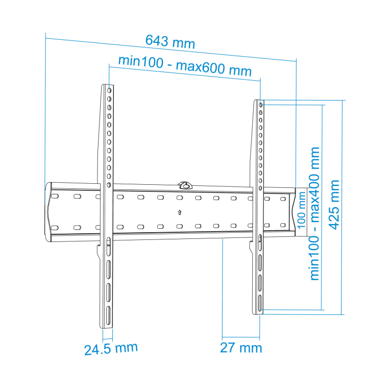 Soporte de Pared Tooq LP4170F-B Negro miniatura 9