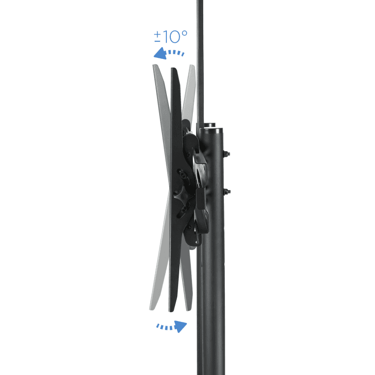 Soporte de Suelo Tooq FS1470M-B Negro para TV miniatura 10