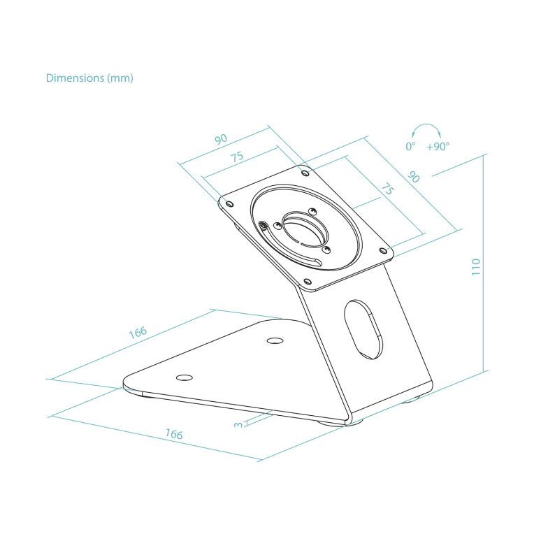 SOPORTE MESA/PARED MARCO ANTIRROBO TABLET NEGRO miniatura 8
