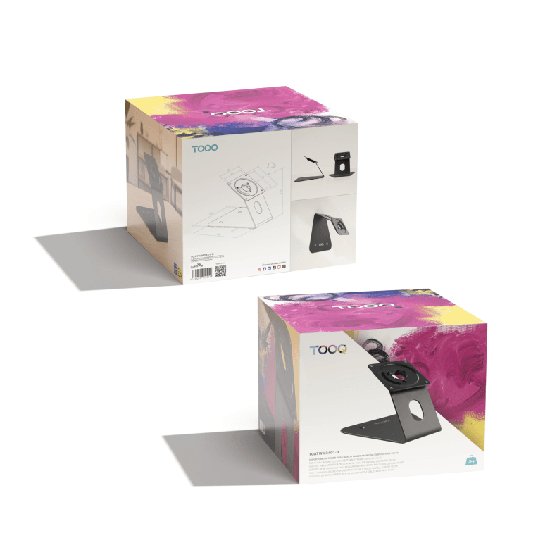 SOPORTE MESA/PARED MARCO ANTIRROBO TABLET NEGRO miniatura 9