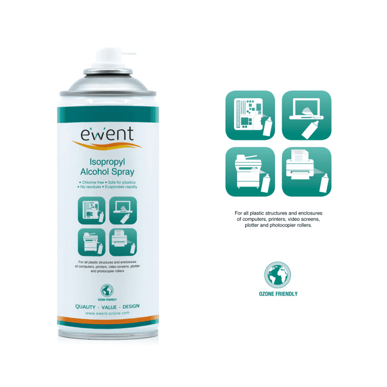 Spray Ewent Alcohol Isopropílico 400ml EW5611 miniatura 3