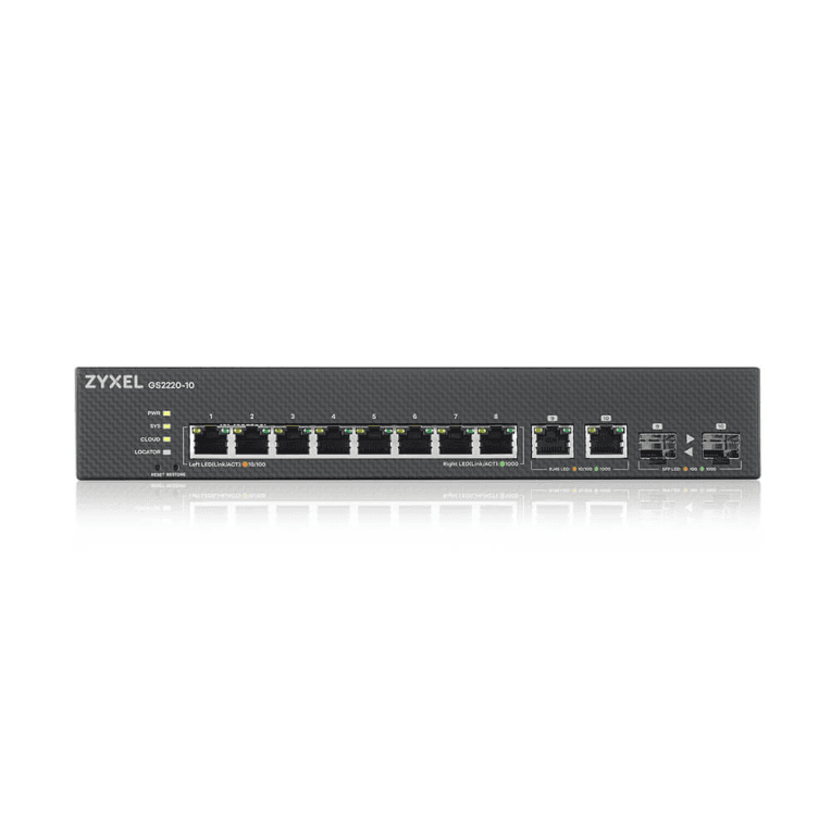 Switch Zyxel EU Region 8-Port GbE L2 Switch miniatura 3