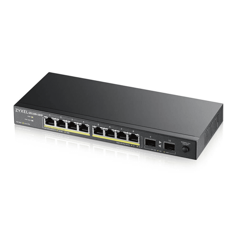 Switch Zyxel GS1100-10HP V2 Gigabit PoE+ 8 Ports miniatura 2
