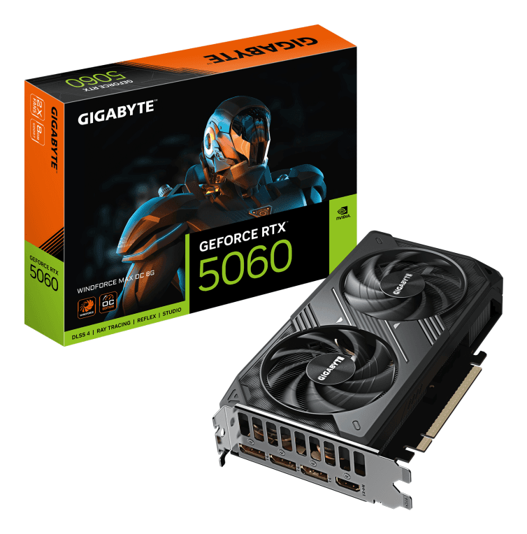 Tarjeta Gráfica Gigabyte RTX 5060 Windforce 8GB — imagen 1