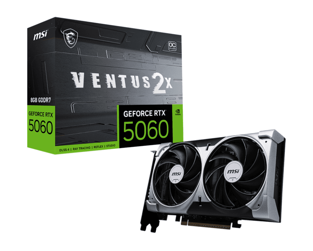 Tarjeta Gráfica MSI RTX 5060 Ventus 2X OC 8GB — imagen 1