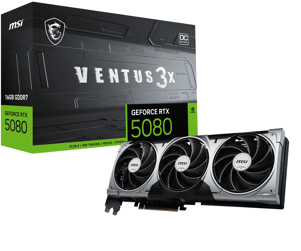 Tarjeta Gráfica MSI RTX 5080 Ventus 3X OC 16GB miniatura 2