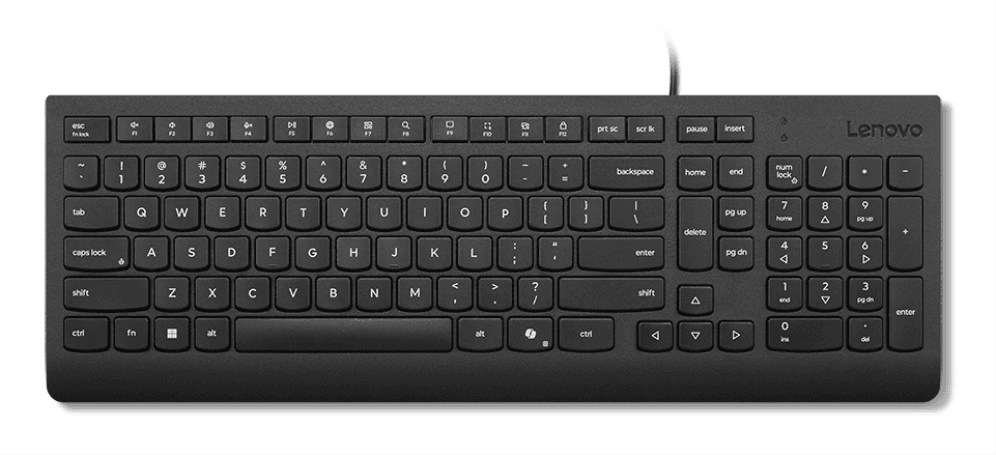 TECLADO LENOVO ESSENTIAL CON CABLE AI miniatura 2