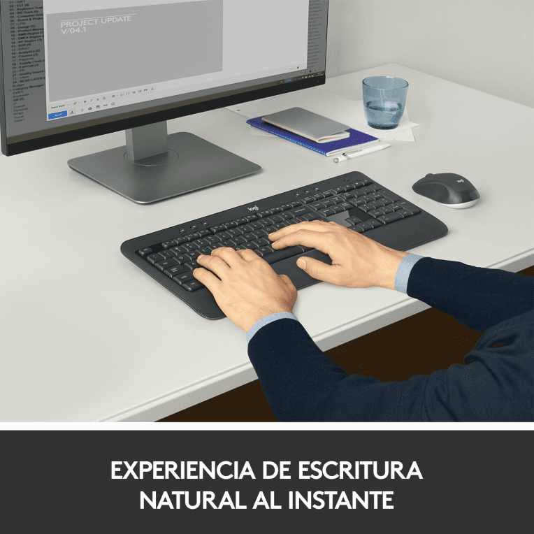 Teclado Logitech MK540 Negro Inalámbrico Pilas miniatura 4