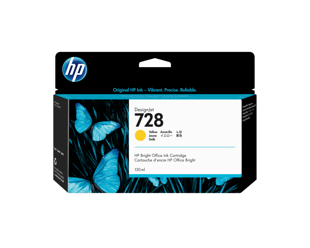 TINTA HP 728 AMARILLO miniatura 2
