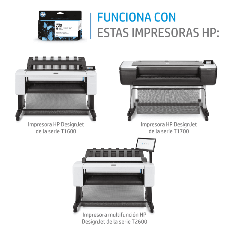 TINTA HP 730 NEGRO MATE miniatura 3