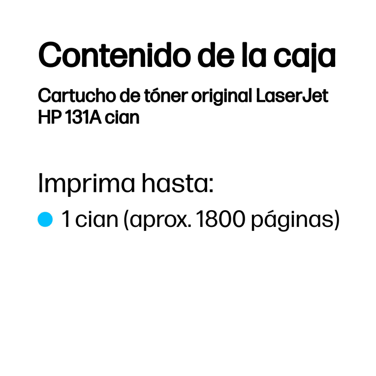 Toner HP 131A Cian miniatura 4