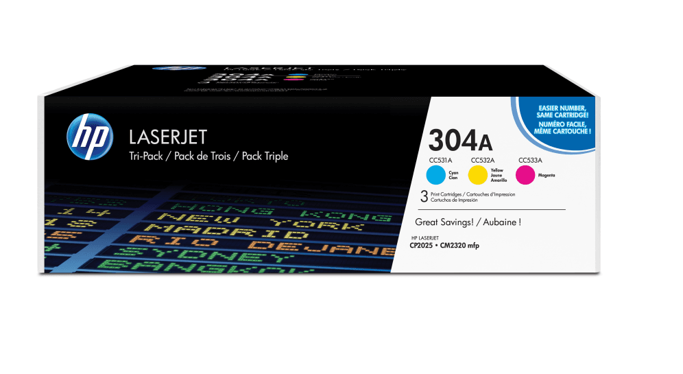 Toner HP 304A Pack 3 — imagen 1