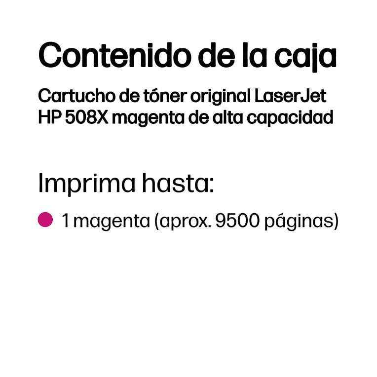 Toner HP 508X Magenta 950Pag miniatura 4