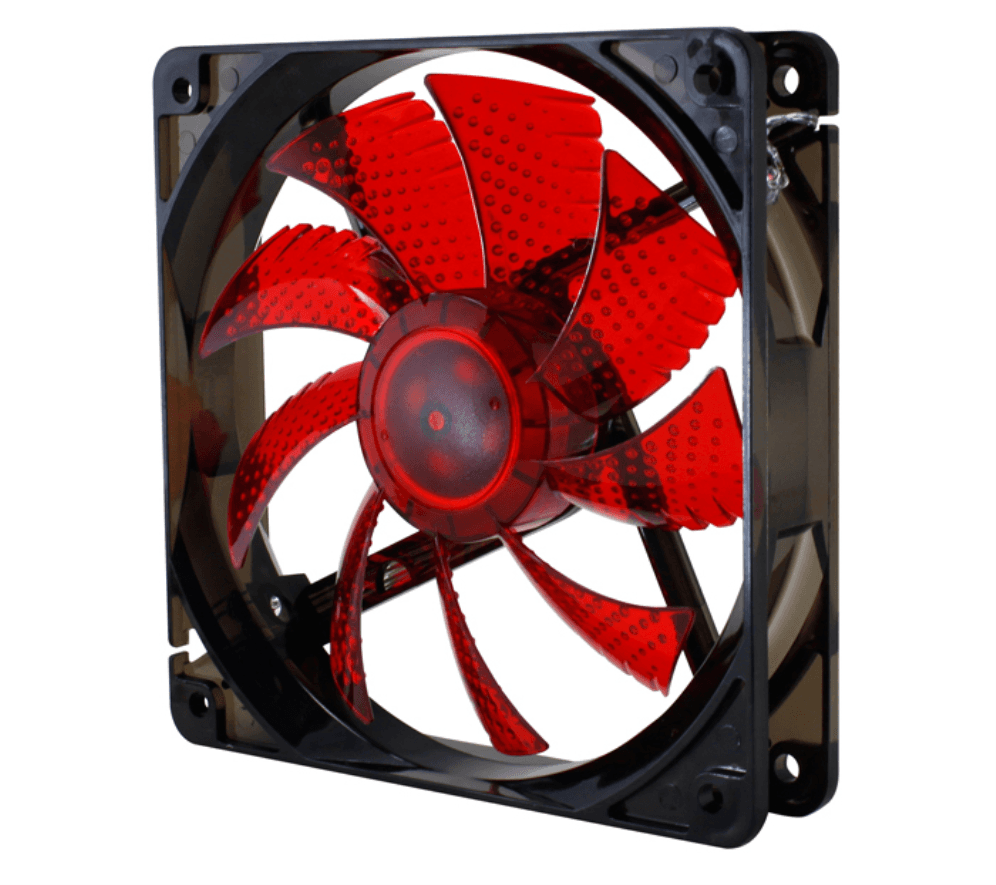 Ventilador NOX Cool Fan 120mm Negro LED Rojo — imagen 1