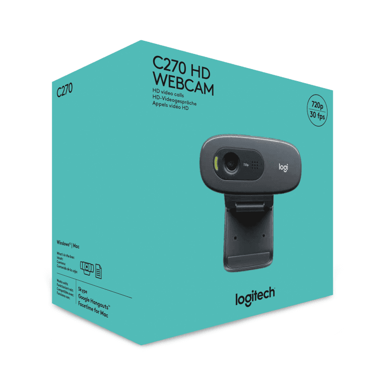 WebCam Logitech C270 HD 1280x720 px Negra miniatura 14