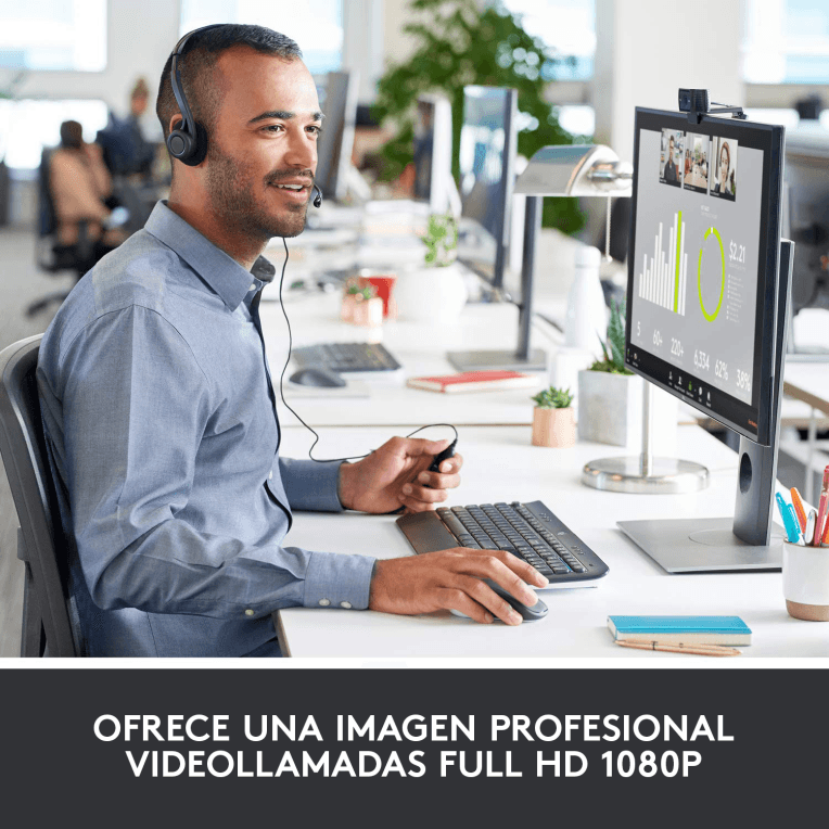 WebCam Logitech C920 FHD 1920x1080 px Negra miniatura 3