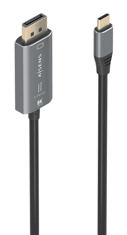 Adaptador Aisens Bidireccion USB-C a DisplayPort 8K@60Hz 1.8m 1 — imagen 1