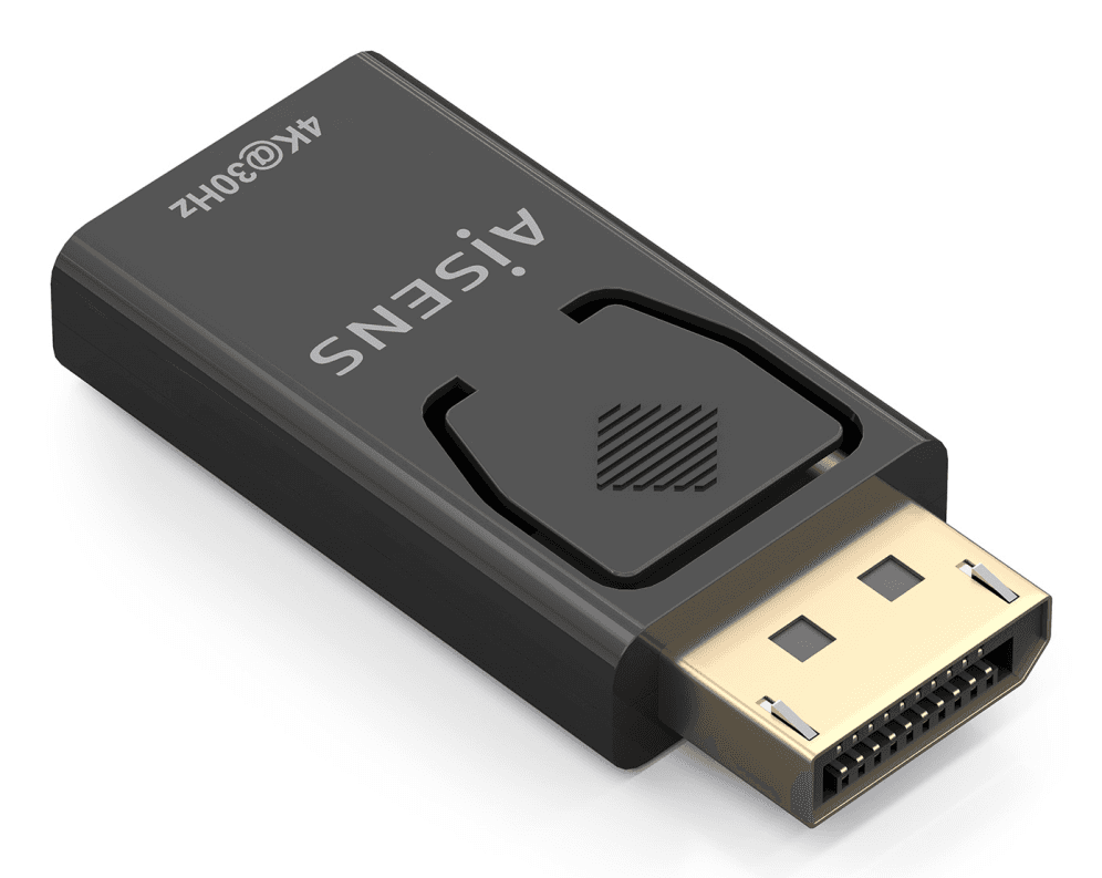 Adaptador Aisens Conversor DisplayPort a HDMI 4K30Hz DP/M-HDMI/H Negro — imagen 1