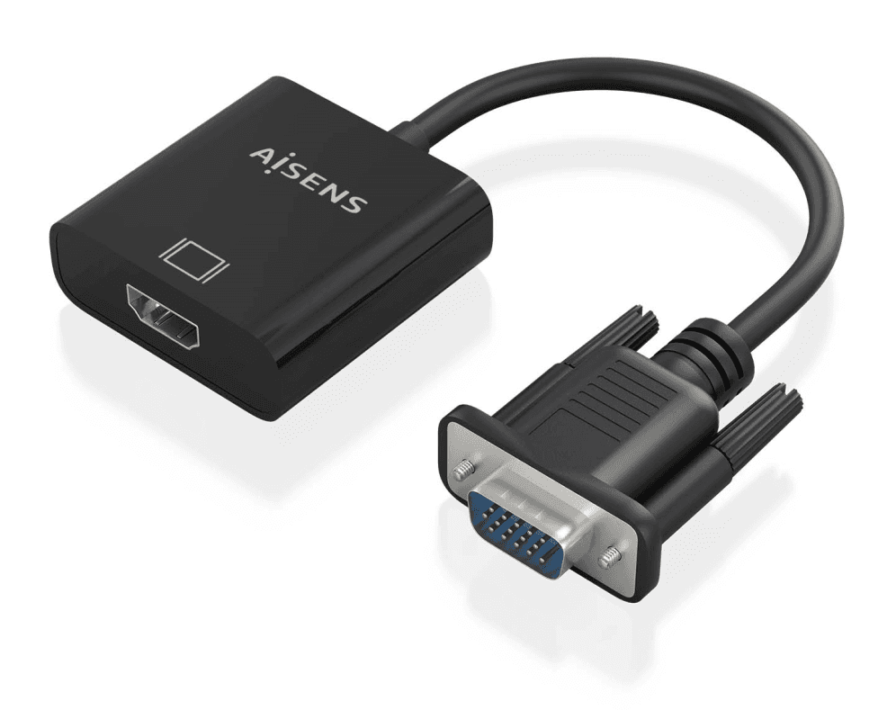 Adaptador Aisens SVGA/M+Jack 3.5/H+USB MicroB/H a HDMI A/H 20cm — imagen 1