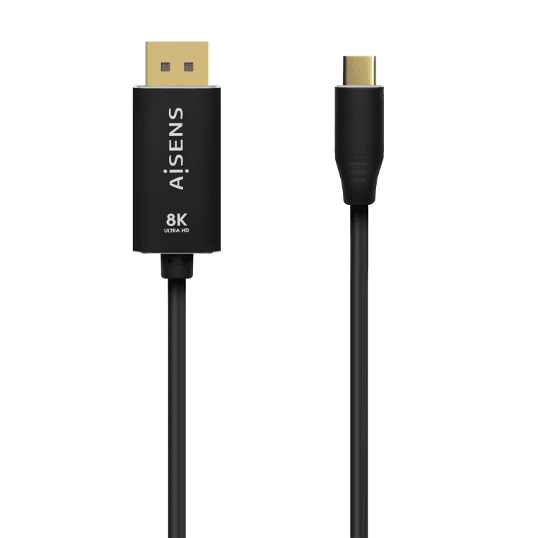 Adaptador Aisens USB-C a DisplayPort 8K60Hz Aluminio 0.8m — imagen 1