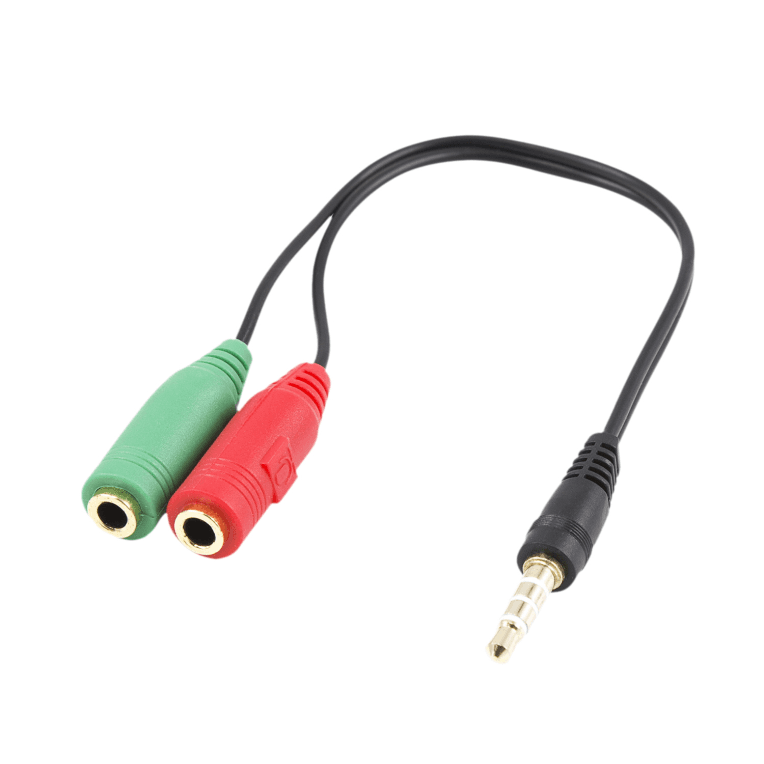Adaptador de Audio Ewent Jack 3.5 Macho a 2 Jack 3.5 Hembra 0,15m